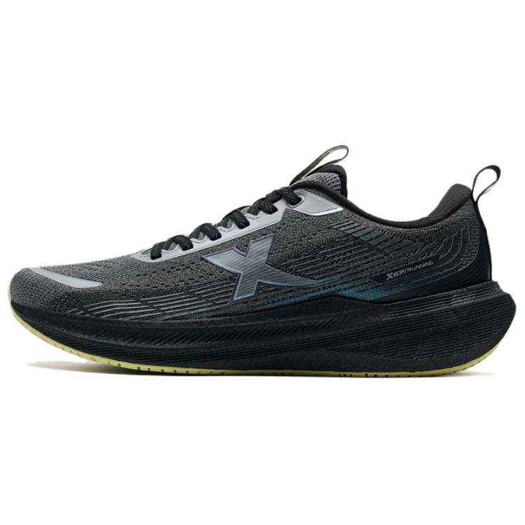 XTEP Yingqing 2LITE Cushioning Rebound Low top Running Shoes Men's Black Gray