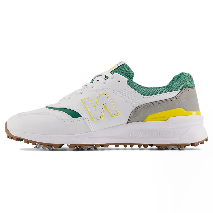 New Balance New Balance NB 997 GOLF Cushioning, Wear Resistant Low top Golf Shoes Men's White Green