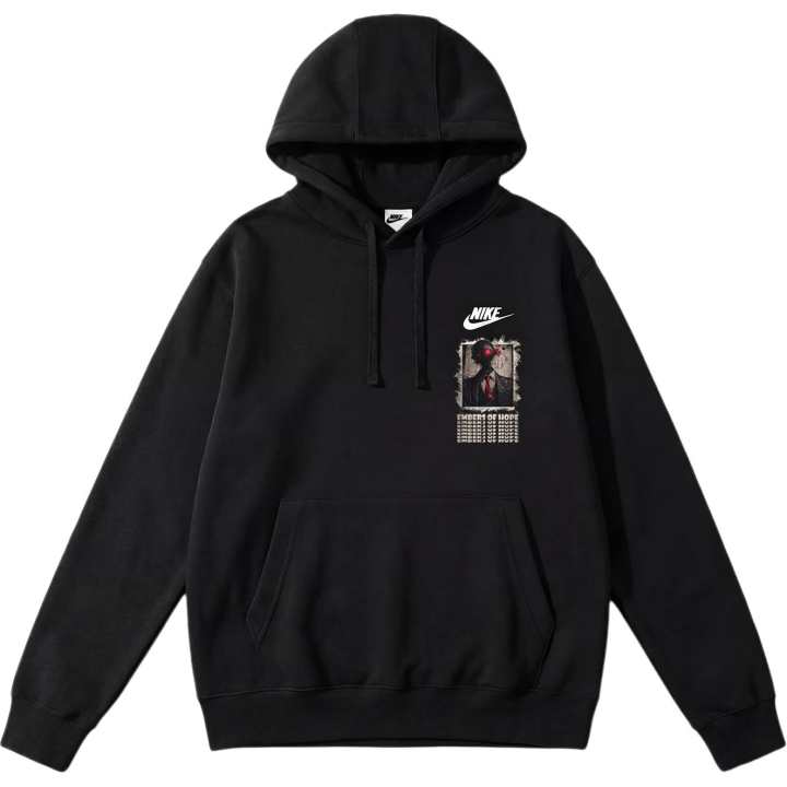 Nike Nike Sportswear Club Fleece Lined Mechanical Character Plush Thermal Pullover Hooded Sports Sweatshirt Unisex