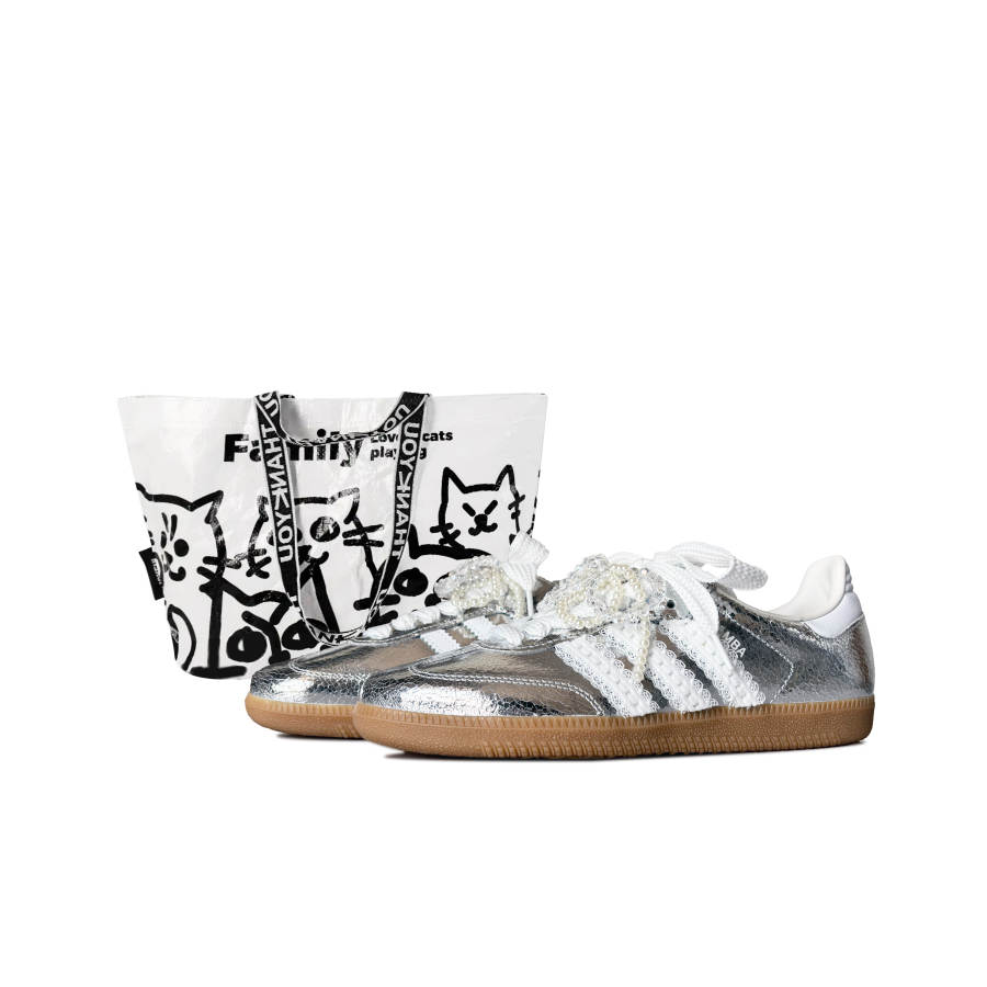 Adidas Originals SAMBA OG Silver Mist Slip Resistant Abrasion Resistant Slip Resistant Abrasion Resistant Low top