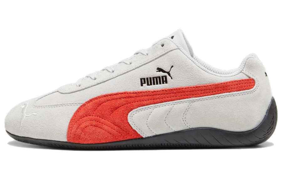 PUMA Speedcat Cushioning Abrasion Resistant Low top Running Shoes Unisex Gray Red