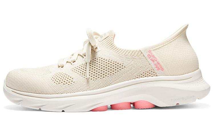 Skechers GO WALK 7 Cushioning Breathable Low top Running Shoes Women's Beige