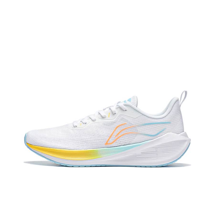 Li-Ning Li Ning Wuyue Fabric Slip Resistant, Abrasion Resistant, Lightweight Low top Casual Running Shoes Men's White