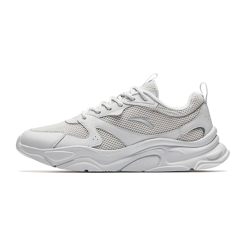 ANTA SUPERSTORE CHAOJIANTA Slip Resistant Height Increasing Low top Chunky Sneakers Men's Gray