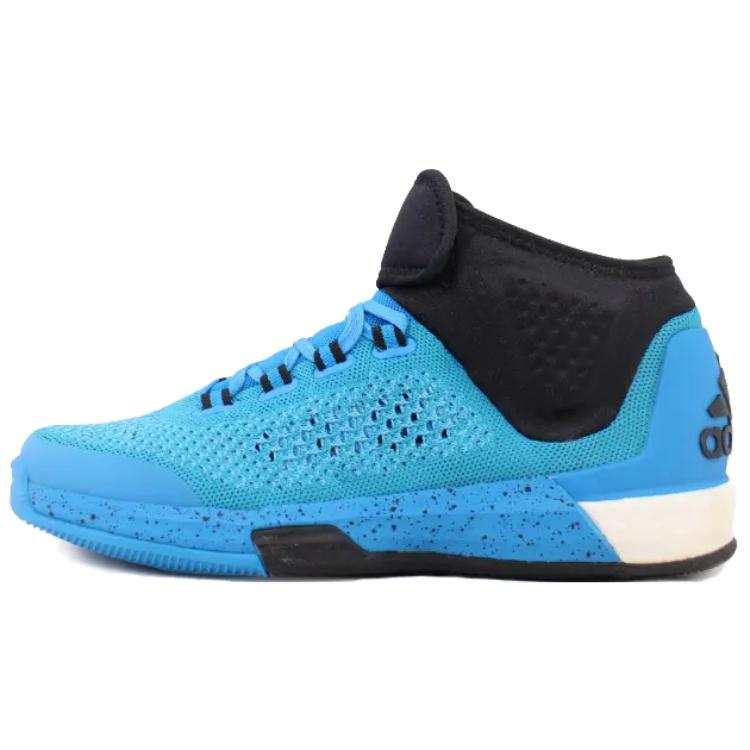 Adidas Adidas Crazylight Boost Cushioning Abrasion Resistant Breathable Mid top Running Shoes Men's Blue