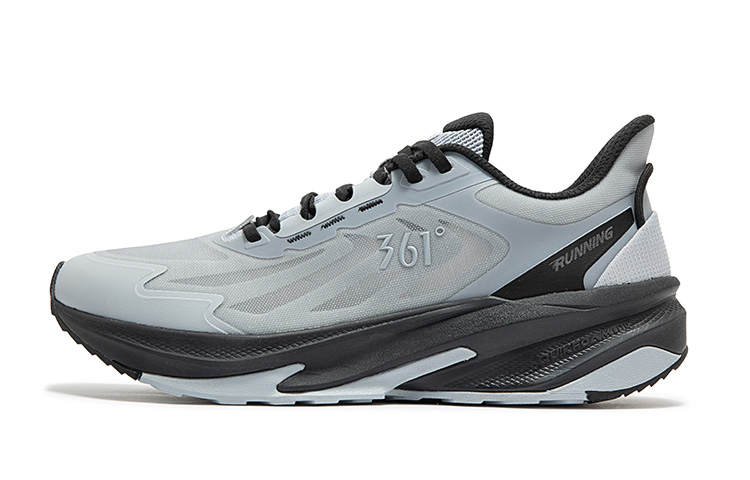 361° Cushioning Slip Resistant Abrasion Resistant Low top Running Shoes Men's Cool Mist Gray