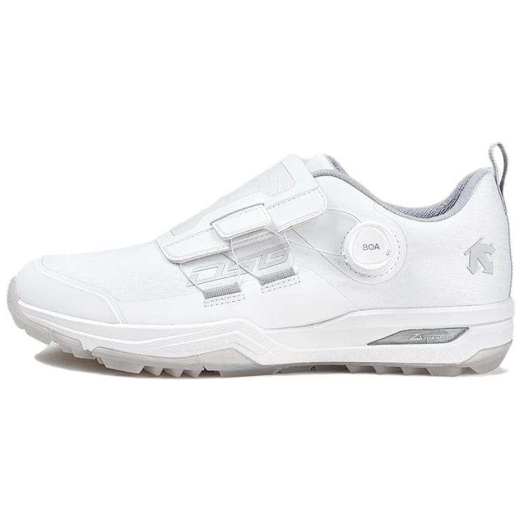 DESCENTE Enerzite Non Slip And Waterproof Breathable Low top Golf Shoes Men's White Gray