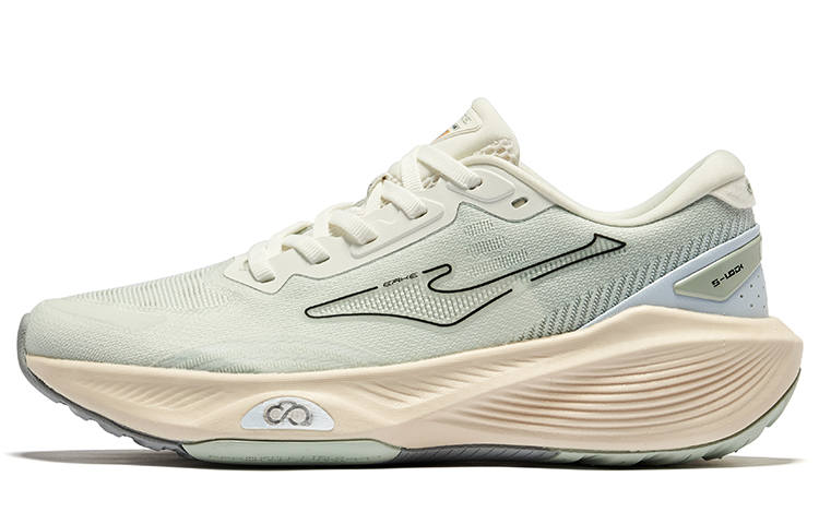 Erke Qidan 5.0 SE Cushioning Breathable Rebound Low top Running Shoes Women's Sea Foam Green Microcrystal White