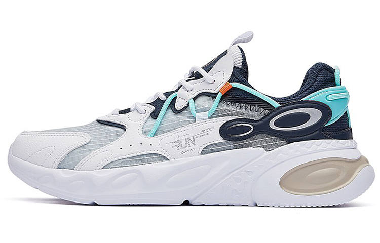 361° Dragon Eye 2.0 Slip Resistant, Breathable, Lightweight Low top Casual Shoes Men's White Blue