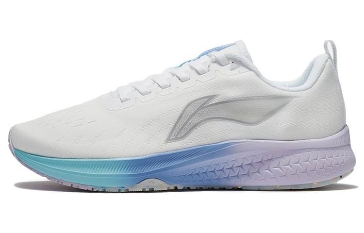 Li-Ning Li Ning Red Hare 5 Cotton Candy Abrasion Resistant Breathable Low top Running Shoes Women's Mist White