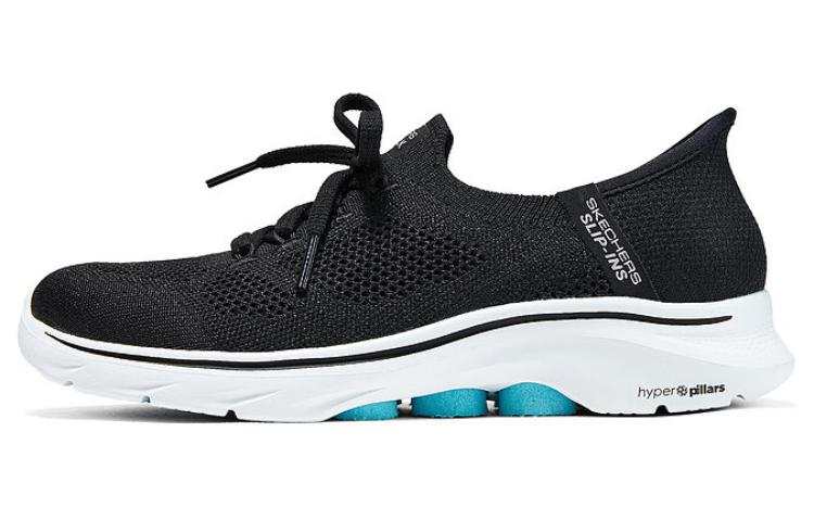 Skechers Fabric Breathable Cushioning Rebound Support Low top Casual Running Shoes Women's Black