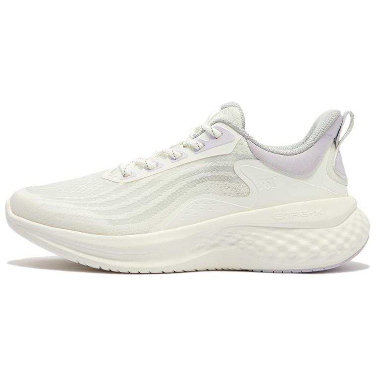 361° Cushioning Breathable Low top Running Shoes Women's White Purple