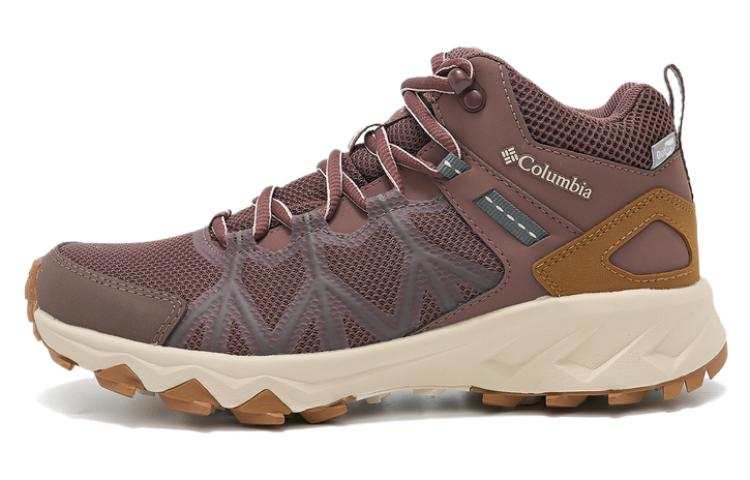 Columbia Comfortable Cushioning, Wear Resistant Mid top Outdoor Shoes Women's Brown Red