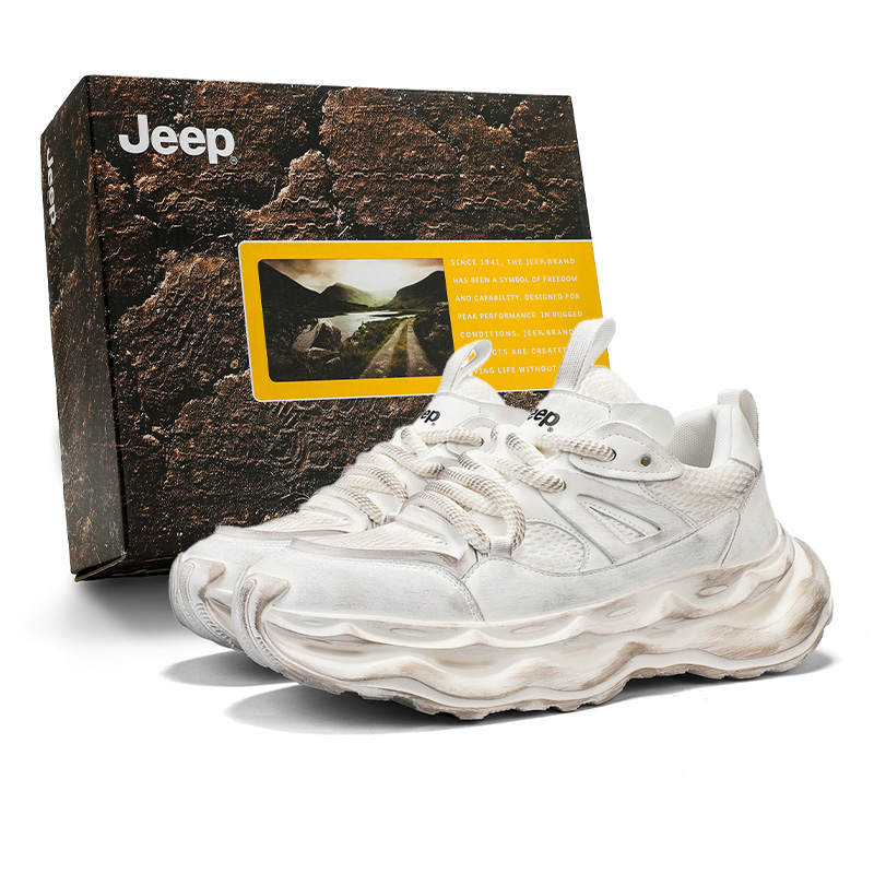 Jeep Street Rampage Collection Low top Chunky Sneakers Men's White