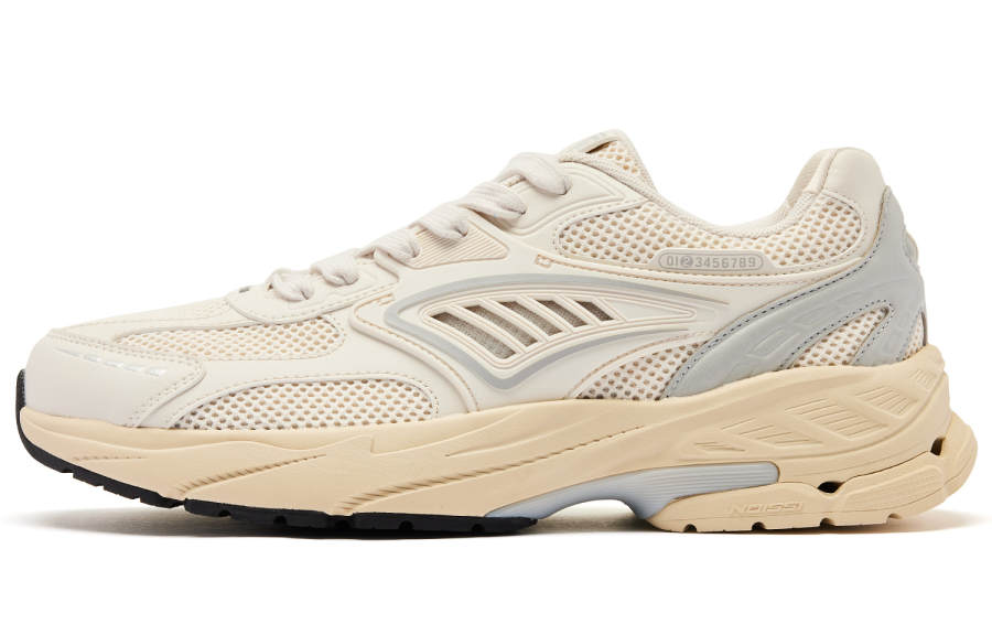 QIAODAN Kaiyuan 2.0 Comfortable Abrasion Resistant Abrasion Resistant Low top Running Shoes Men's Beige