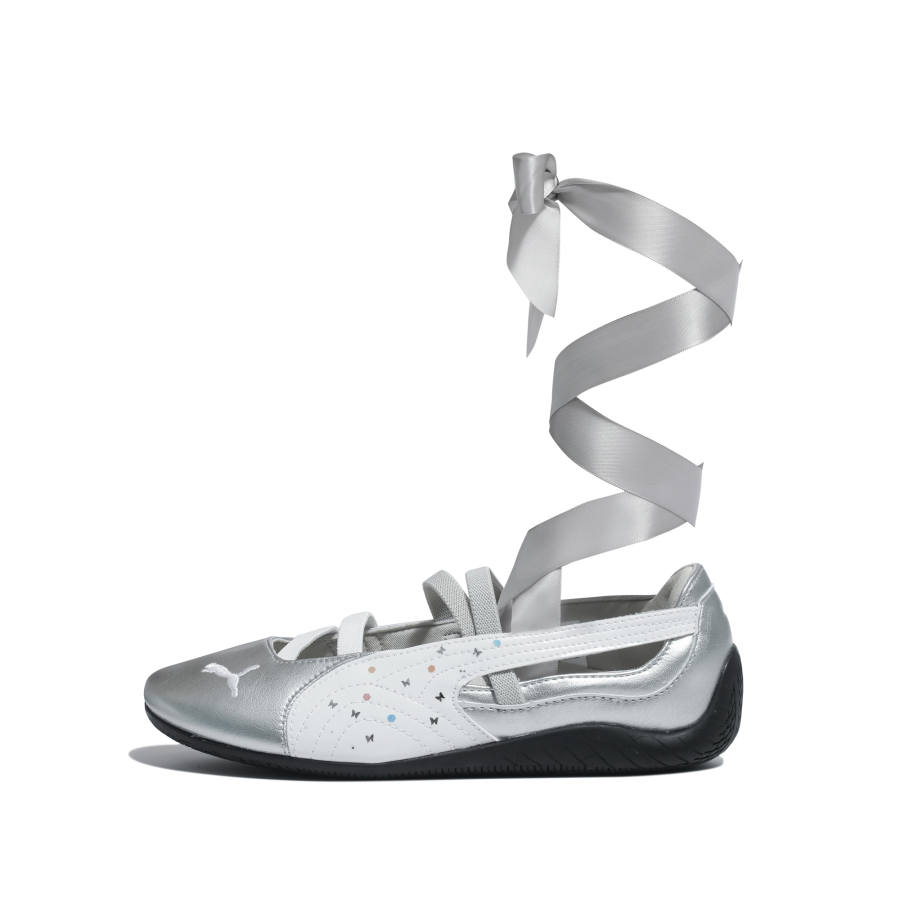 PUMA Mary Jane Shoes Women's Silver/White