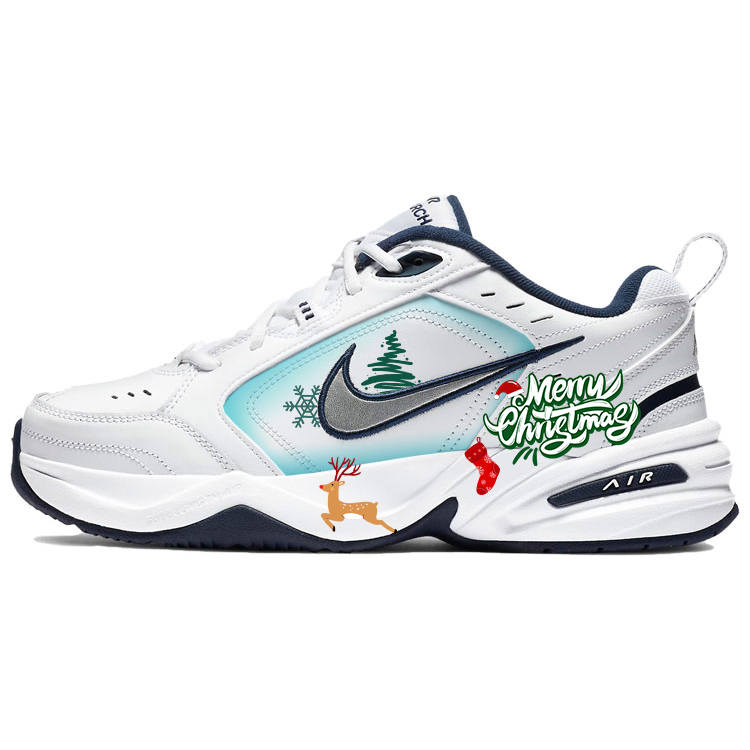 Nike Nike Air Monarch 4 Slip Resistant Abrasion Resistant Low top Chunky Sneakers Unisex White