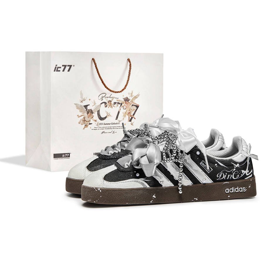Adidas Adidas VL COURT 2.0 IC77 Shopping Bag, Moonlight Galaxy Abrasion Resistant Abrasion Resistant Low top Skateboard Shoes