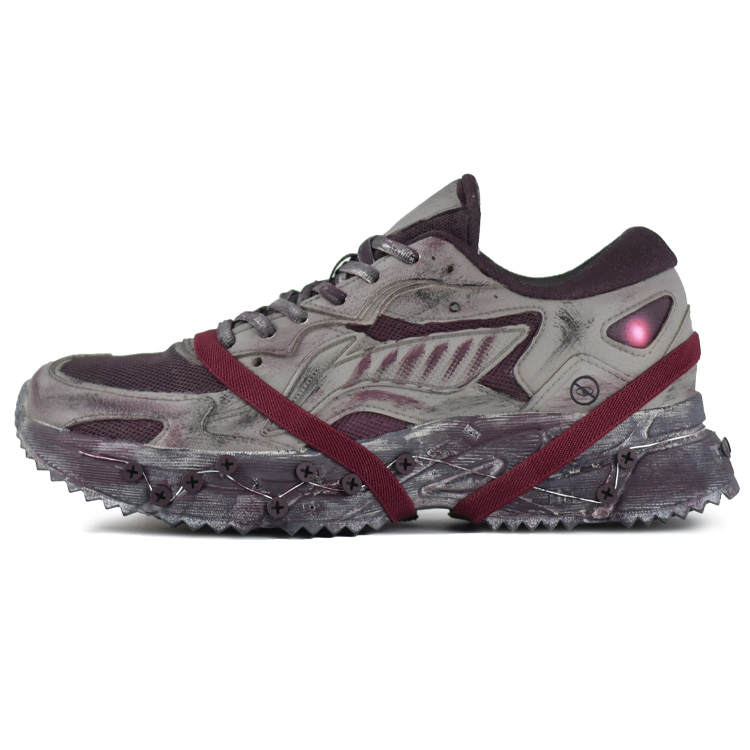 Li-Ning Li Ning Cushioning Slip Resistant Abrasion Resistant Low top Casual Running Shoes Men's Brown Red