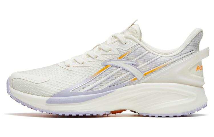 Anta A Grip Pro Lightweight, Wear resistant, And Non slip Low top Running Shoes Women's White Purple Yellow