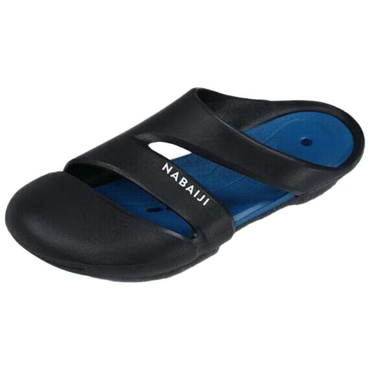 DECATHLON CLOG 500 Comfortable Swimming Pool Closed Toe Slippers Unisex Ink Black Blue