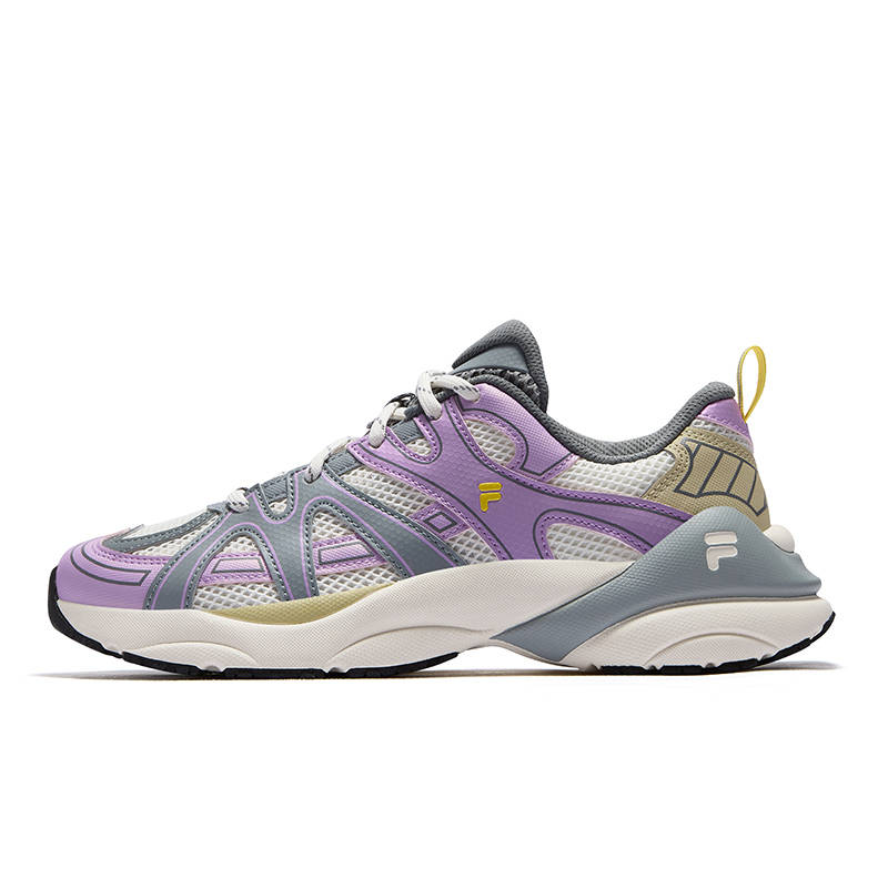 FILA FUSION PATH Track Shoes Low top Chunky Sneakers Women's White Purple