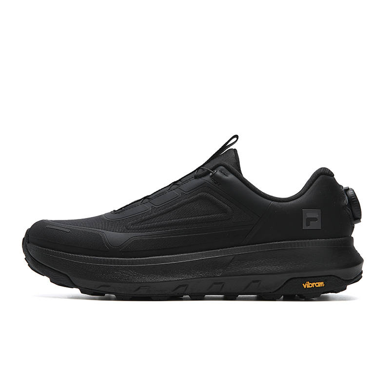 FILA BOA EXPLORER 3 Cushioning Abrasion Resistant Lightweight Low top Outdoor Shoes Men's Black