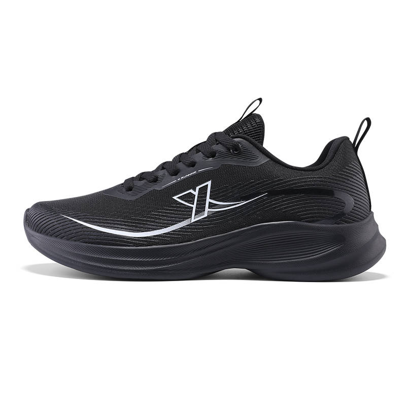 XTEP ZhuiFeng Cushioning Slip Resistant Abrasion Resistant Low top Casual Running Shoes Men's Black