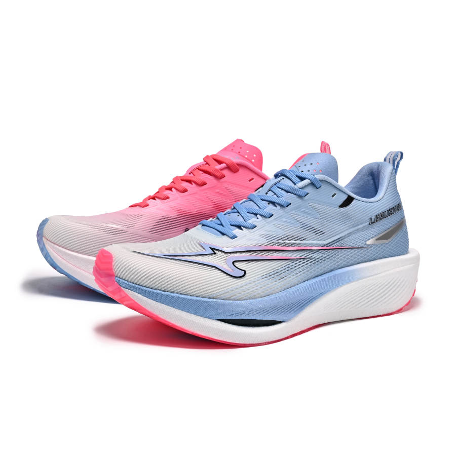 LEBUZHE Low top Running Shoes Unisex Sky Blue Enchanting Pink Mismatched Limited