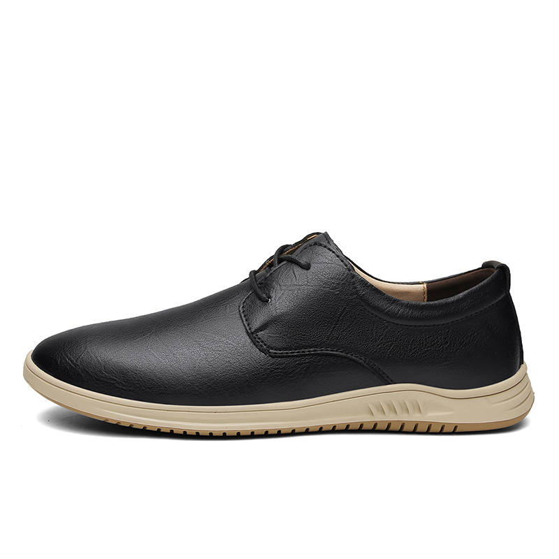 PAIBLOKS Microfiber Leather Men's Casual Shoes Men's