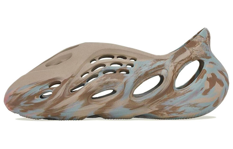 Adidas Originals Yeezy Foam Runner MX Sand Gray' Slip Resistant Abrasion Resistant Beach Sandals Unisex Blue Brown