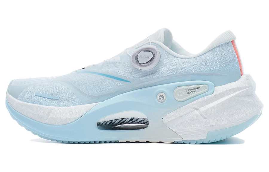 Li-Ning Li Ning Furious Rider 7.0 PRO V2 Comfortable Slip Resistant Abrasion Resistant Low top Running Shoes Women's White Blue