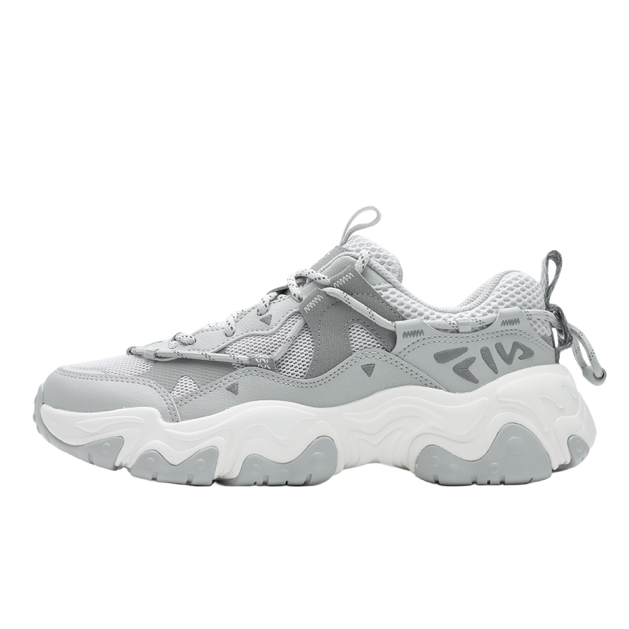 FILA FLUID 5 Synthetic Leather Breathable Low top Casual City Commuting Running Shoes Women's Gray