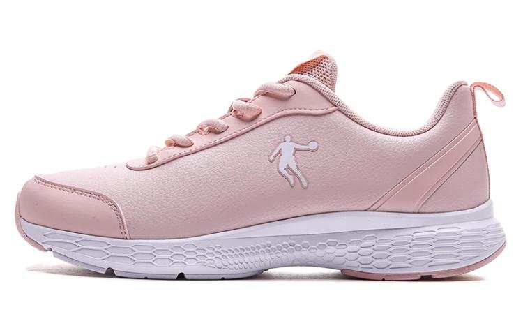 QIAODAN Comfortable Cushioning Slip Resistant Lightweight Low top Running Shoes Women's Seashell Pink