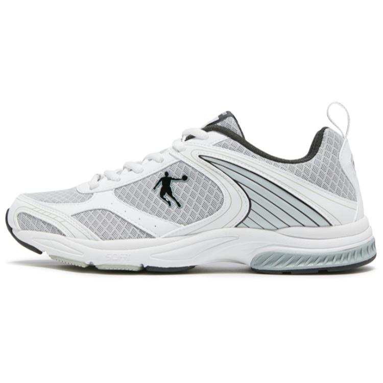QIAODAN Abrasion Resistant Abrasion Resistant Low top Running Shoes Men's White Black
