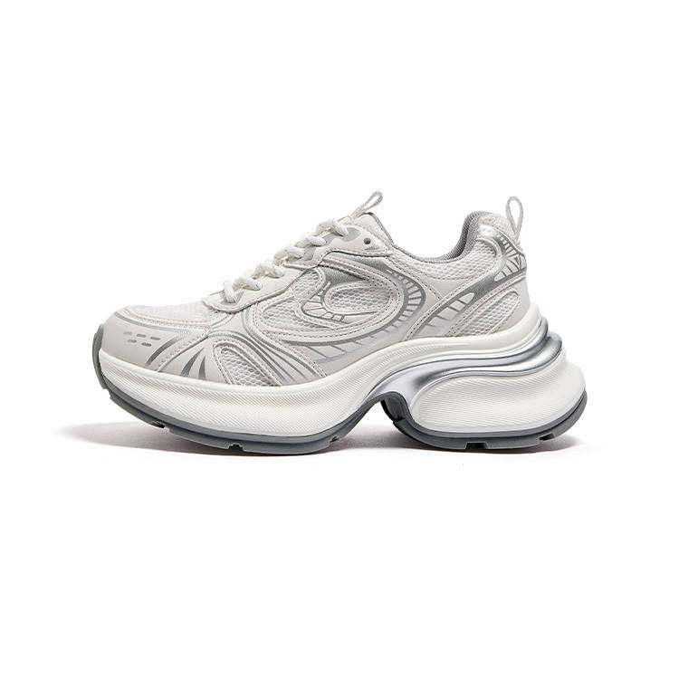 CAMEL CAMEL Silver Sparkle Chunky Sneakers Women's