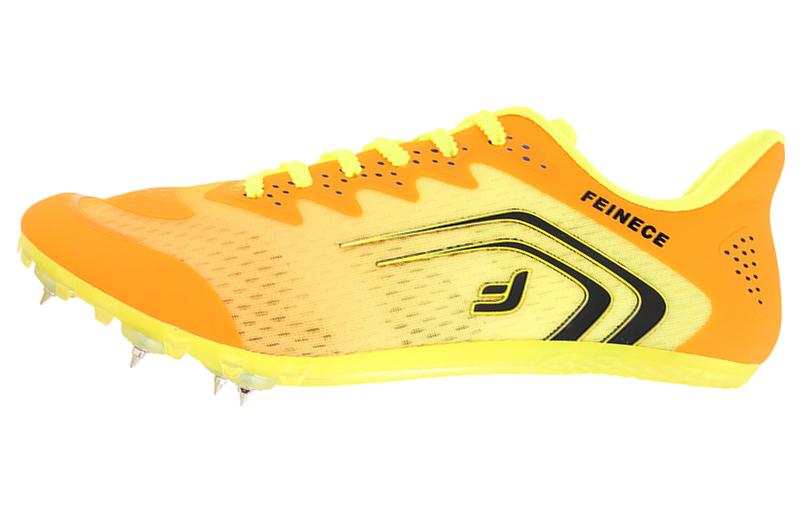 FEINECE Running Shoes Unisex Low Top Orange/Neon Green/