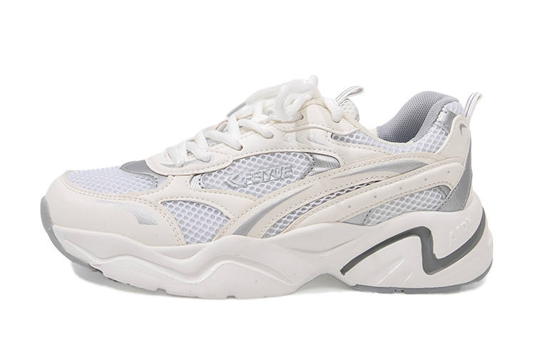 FEIYUE Textile, Synthetic Leather Slip-Resistant, Abrasion-Resistant, Breathable Low-top Chunky Sneakers Unisex