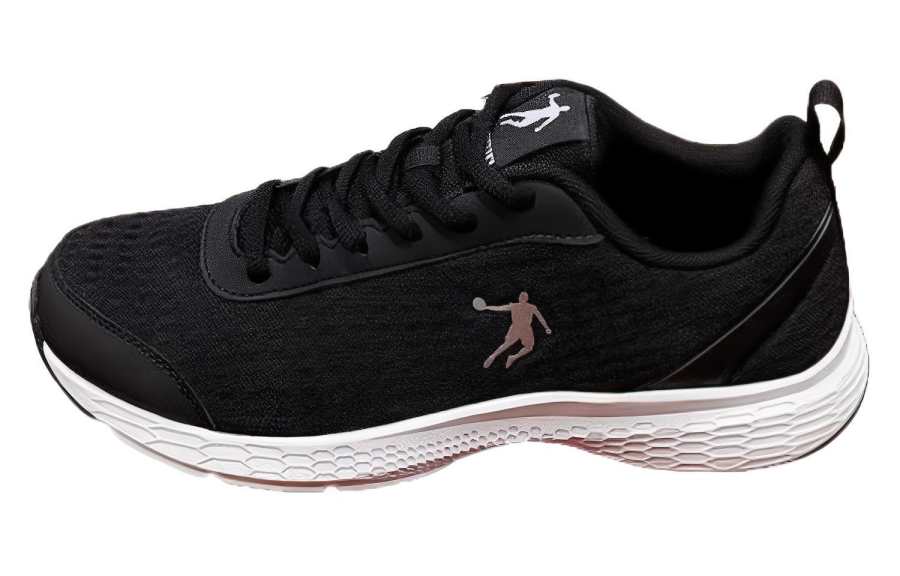 QIAODAN Cushioning Slip Resistant Abrasion Resistant Low top Running Shoes Men's Black