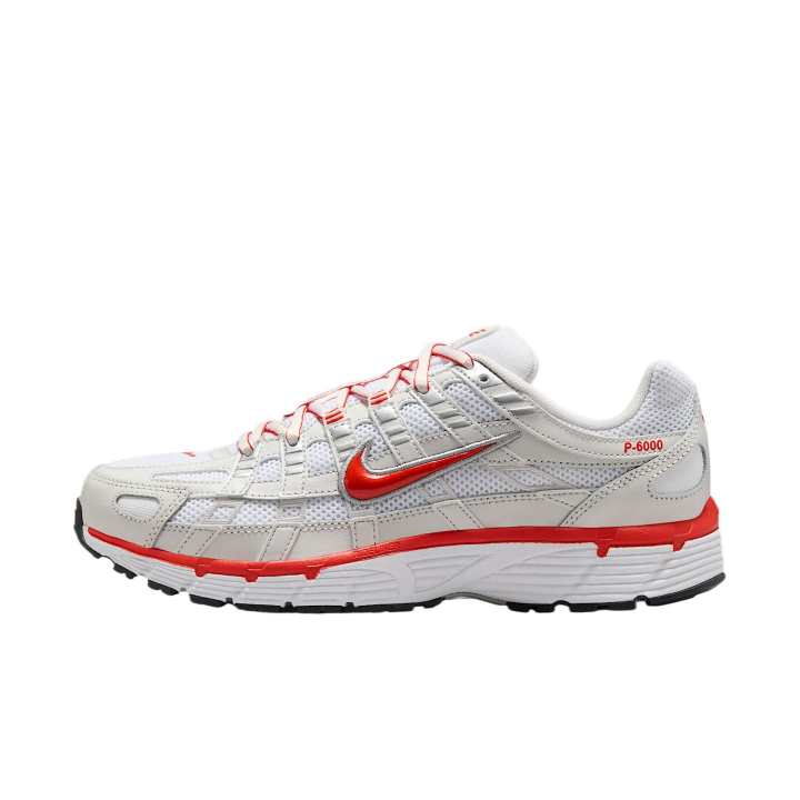 Nike Nike P 6000 White Platinum Tint Black Picante Red Women's