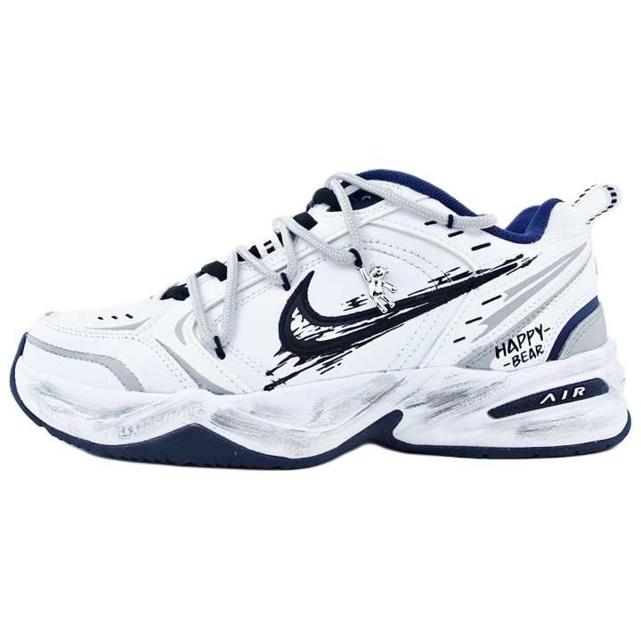 Nike Nike Air Monarch 4 Slip Resistant Abrasion Resistant Support Low top Chunky Sneakers Unisex White