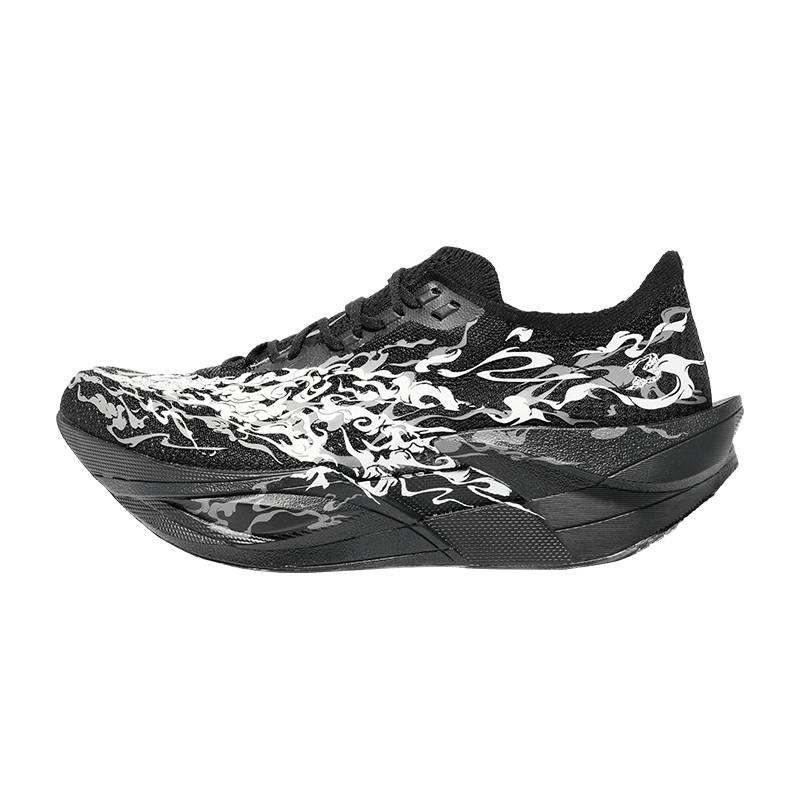 Anta C202 6.0 PRO Low top Carbon Plate Racing Running Shoes Men's Black White Gray