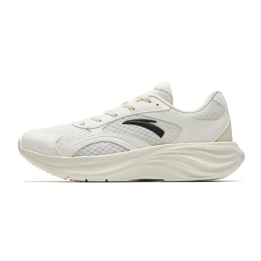 Anta Abrasion Resistant Slip Resistant Casual City Commuting Running Shoes Women's White Yellow