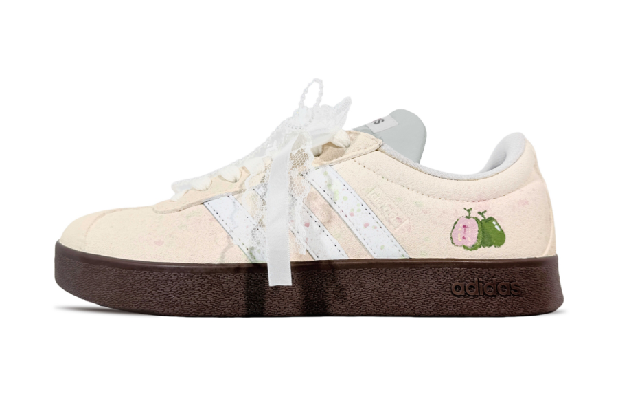 Adidas Adidas VL COURT 2.0 Jiaye, Soft Apricot And Guava German Army Trainers Unisex Apricot