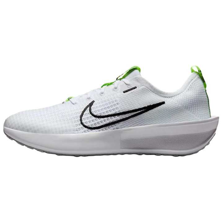 Nike Nike Interact Run Slip Resistant And Breathable Low top Running Shoes Men's White Black