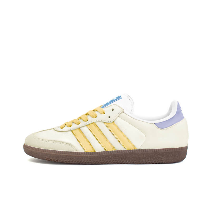 Adidas Originals SAMBA OG Slip Resistant Abrasion Resistant Low top Skateboard Shoes Unisex Yellow White