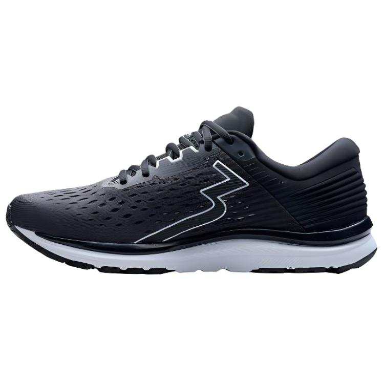 361° MERAKI 4 Cushioning Abrasion Resistant Cushioning, Wear Resistant Low top Marathon Running Shoes Men's Black Gray