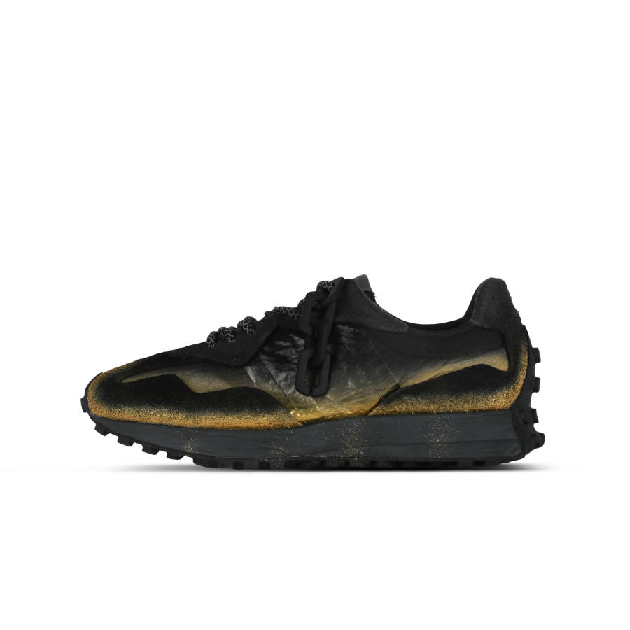 New Balance New Balance NB 327 Cushioning, Wear Resistant Low top Casual City Commuting Running Shoes Unisex Black Gold