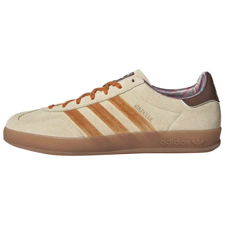 Adidas Originals GAZELLE INDOOR Textile, Leather German Army Trainers Unisex Beige