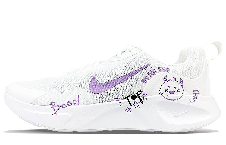 Nike Nike Wearallday Low top Casual Running Shoes Women's Purple White